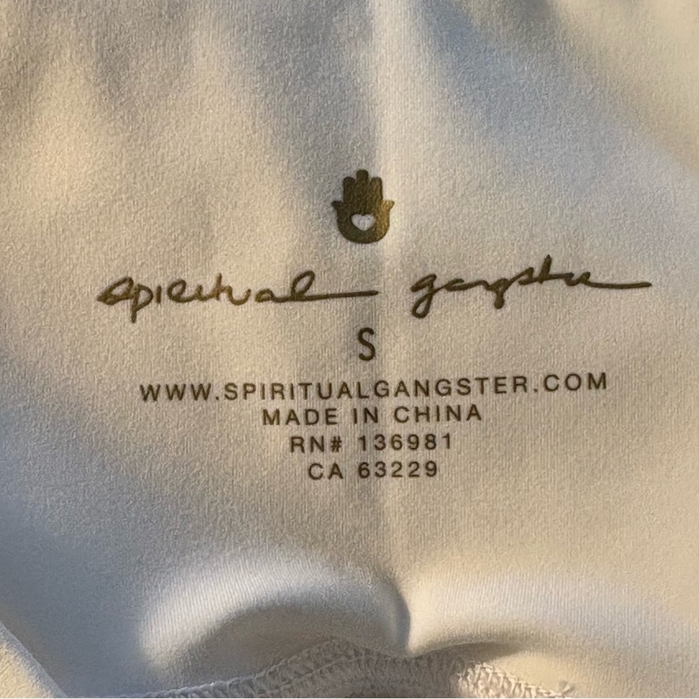 Spiritual Gangster White Athletic Skort Size Small NWT - Picture 2 of 12